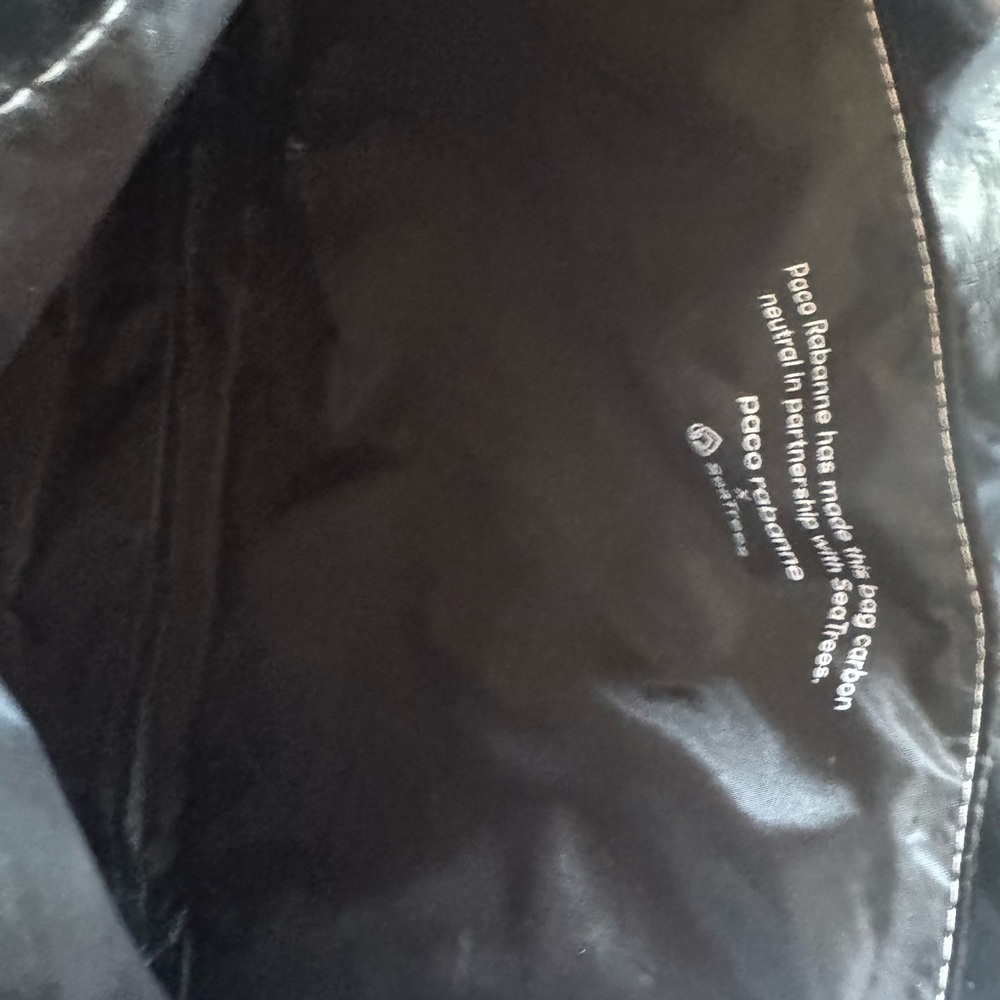 Paco Rabanne x SeaTrees Carbon Neutral Metallic Silver Crinkle Tote - Picture 4 of 4